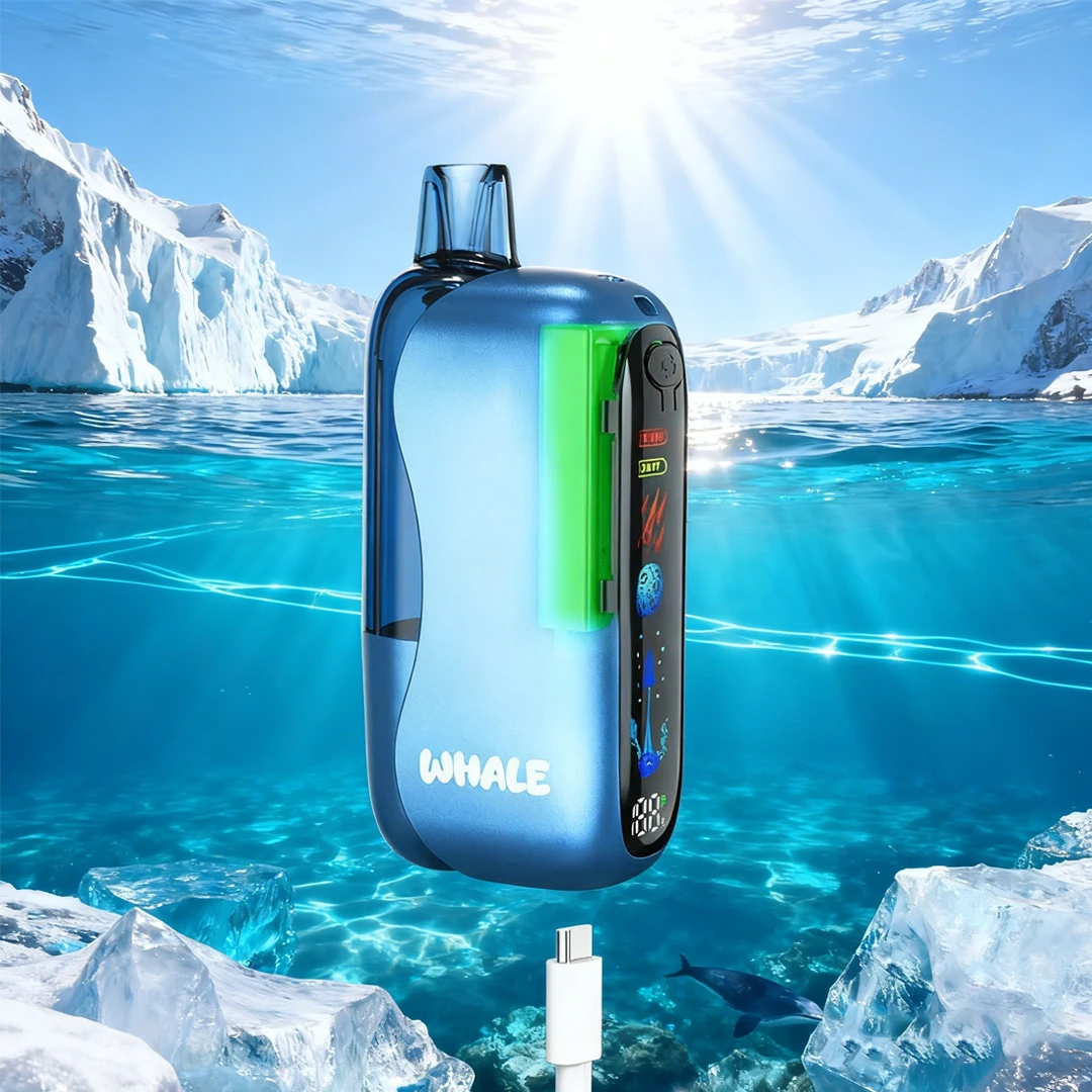 JNR Whale 38K écran animé batterie rechargeable USB-C